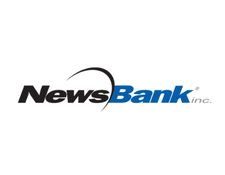black and blue NewsBank logo