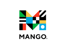 colorful letter M with the word Mango typed underneath