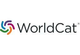 WorldCat logo with black words and colorful shape