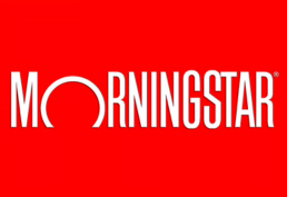 red background with white text reading "Morningstar"
