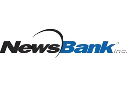 black and blue NewsBank logo