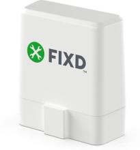 white engine code reader with 'FIXD' branding