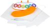 paint pallet with orange cover and white brush