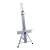 small, silver easel